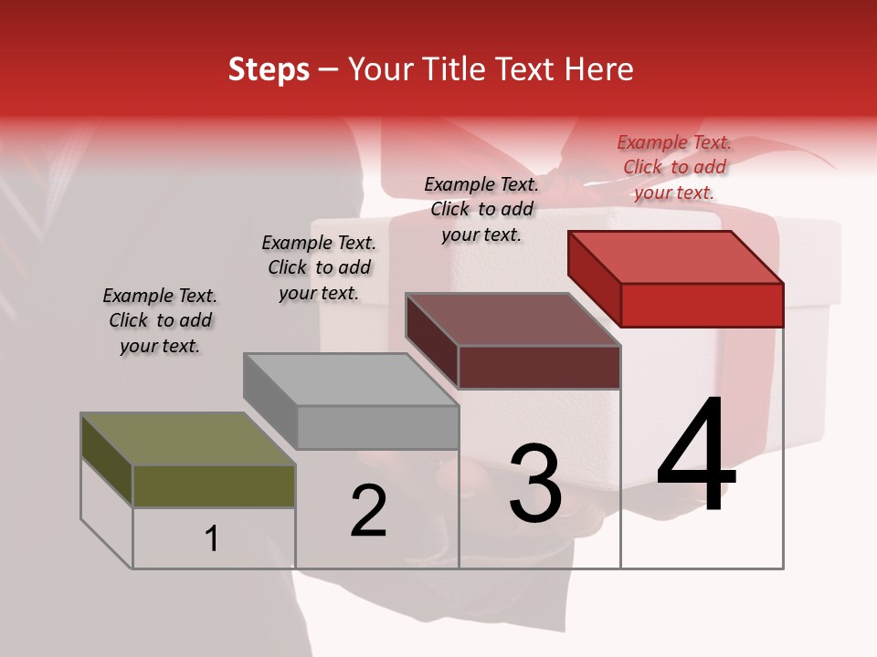 A Businessman Offering A Gift To You (Selective Focus) PowerPoint Template