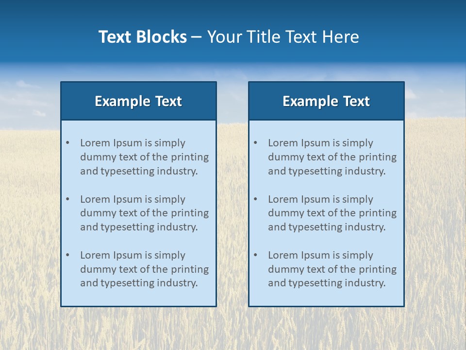Wheat Field PowerPoint Template