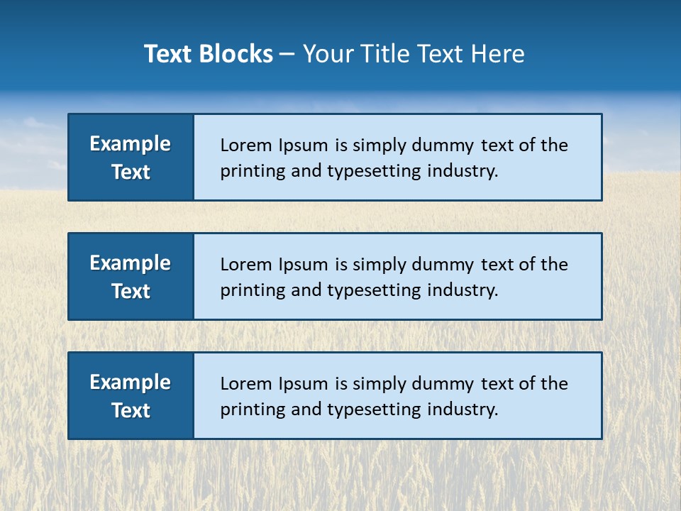 Wheat Field PowerPoint Template