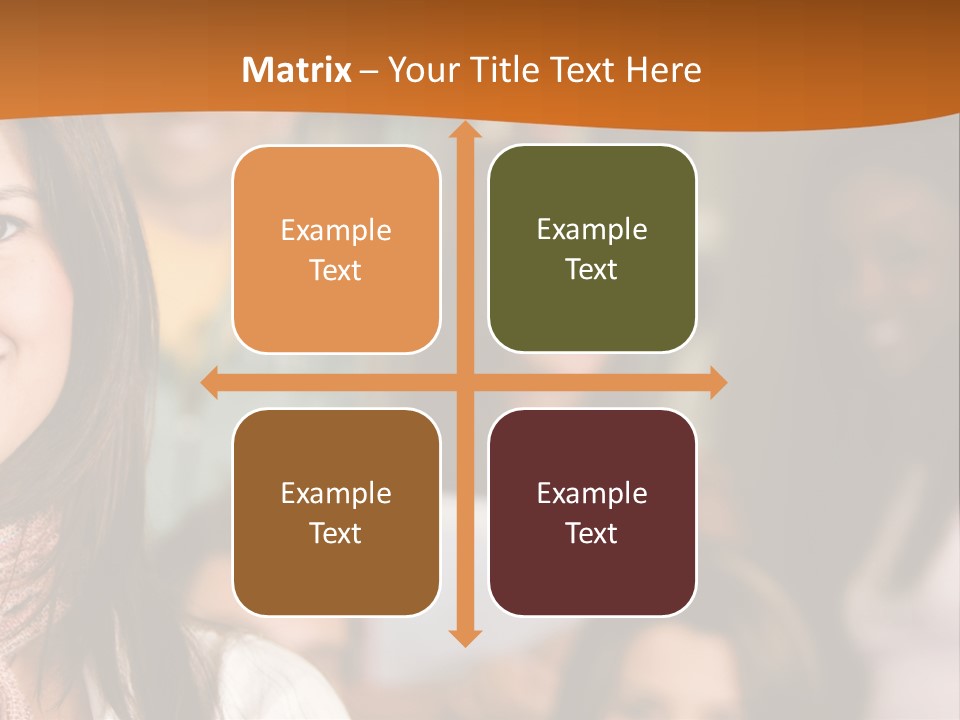 Student And Teacher Looking Smiling At The Library PowerPoint Template