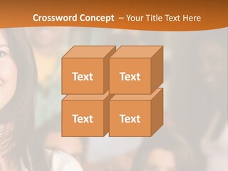 Student And Teacher Looking Smiling At The Library PowerPoint Template