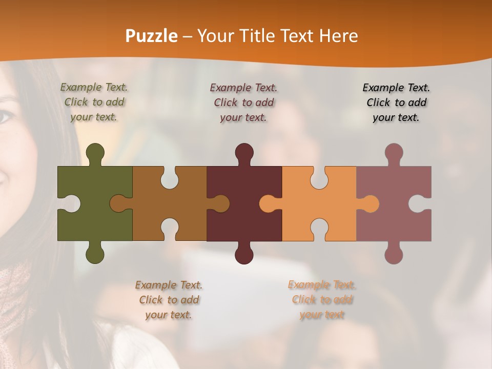 Student And Teacher Looking Smiling At The Library PowerPoint Template