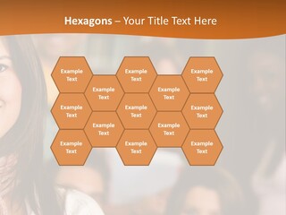 Student And Teacher Looking Smiling At The Library PowerPoint Template