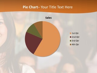 Student And Teacher Looking Smiling At The Library PowerPoint Template