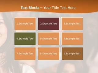Student And Teacher Looking Smiling At The Library PowerPoint Template