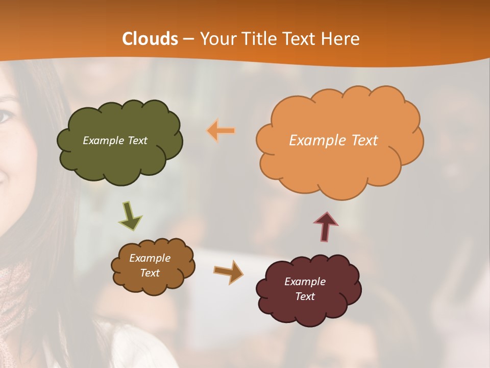 Student And Teacher Looking Smiling At The Library PowerPoint Template