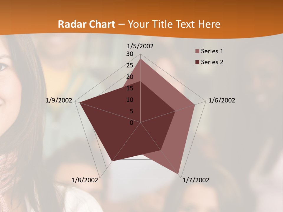Student And Teacher Looking Smiling At The Library PowerPoint Template