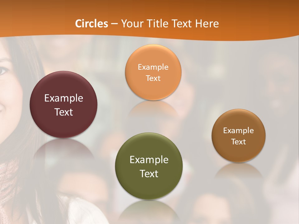 Student And Teacher Looking Smiling At The Library PowerPoint Template