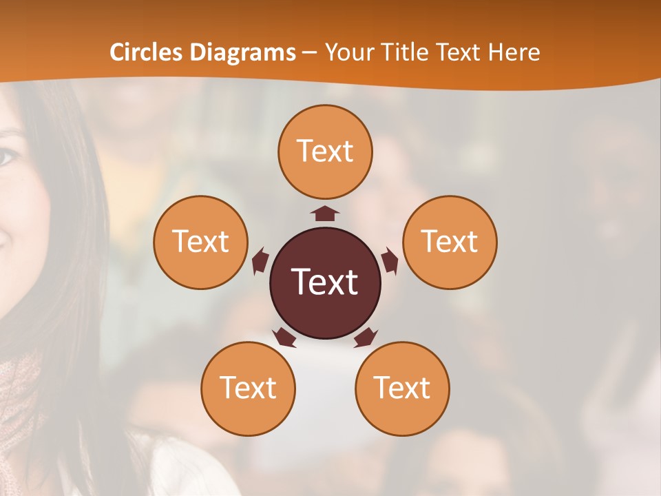 Student And Teacher Looking Smiling At The Library PowerPoint Template