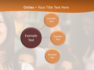 Student And Teacher Looking Smiling At The Library PowerPoint Template