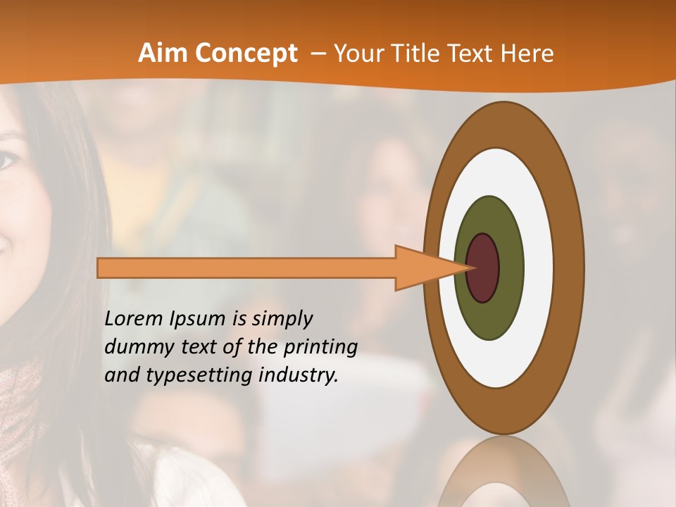 Student And Teacher Looking Smiling At The Library PowerPoint Template