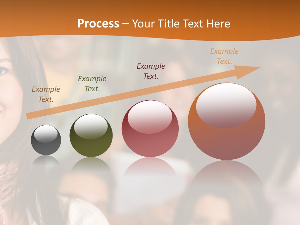 Student And Teacher Looking Smiling At The Library PowerPoint Template