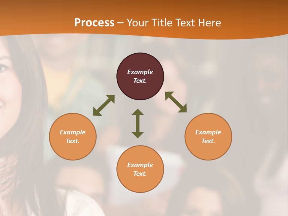 Student And Teacher Looking Smiling At The Library PowerPoint Template