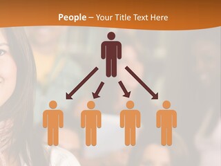 Student And Teacher Looking Smiling At The Library PowerPoint Template