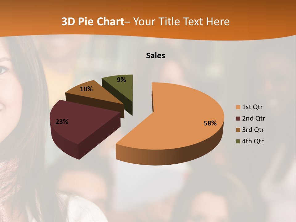 Student And Teacher Looking Smiling At The Library PowerPoint Template