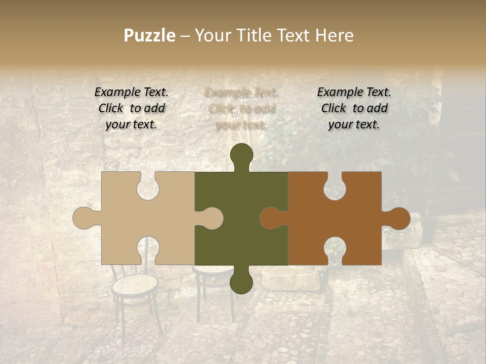 Artistic Work Of My Own In Retro Style - Postcard From Italy. - Alley, Spoleto, Umbria, Italy PowerPoint Template