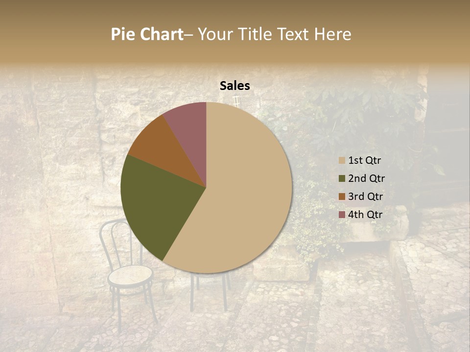 Artistic Work Of My Own In Retro Style - Postcard From Italy. - Alley, Spoleto, Umbria, Italy PowerPoint Template