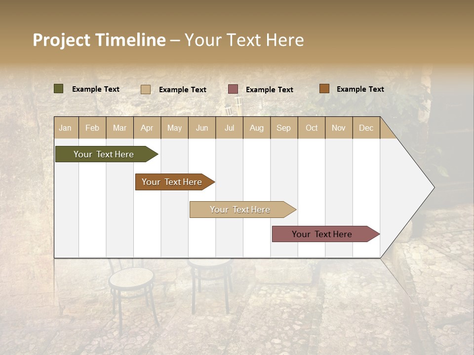 Artistic Work Of My Own In Retro Style - Postcard From Italy. - Alley, Spoleto, Umbria, Italy PowerPoint Template