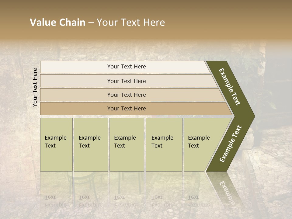 Artistic Work Of My Own In Retro Style - Postcard From Italy. - Alley, Spoleto, Umbria, Italy PowerPoint Template