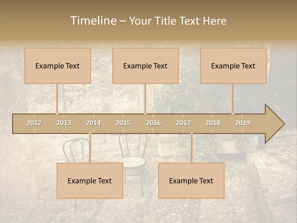 Artistic Work Of My Own In Retro Style - Postcard From Italy. - Alley, Spoleto, Umbria, Italy PowerPoint Template