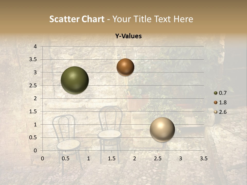 Artistic Work Of My Own In Retro Style - Postcard From Italy. - Alley, Spoleto, Umbria, Italy PowerPoint Template