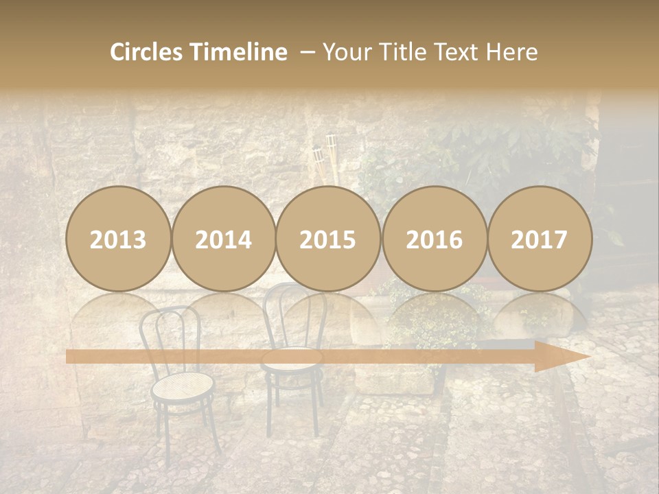 Artistic Work Of My Own In Retro Style - Postcard From Italy. - Alley, Spoleto, Umbria, Italy PowerPoint Template