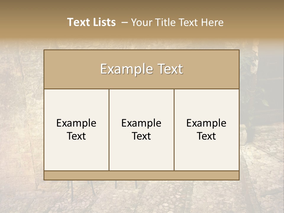 Artistic Work Of My Own In Retro Style - Postcard From Italy. - Alley, Spoleto, Umbria, Italy PowerPoint Template