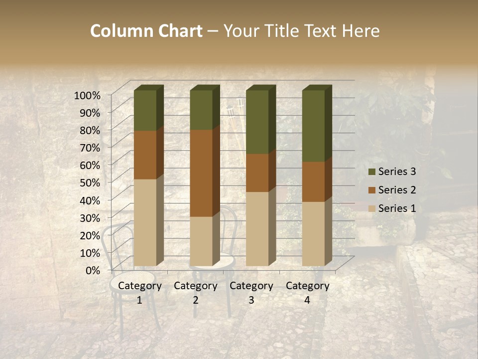 Artistic Work Of My Own In Retro Style - Postcard From Italy. - Alley, Spoleto, Umbria, Italy PowerPoint Template