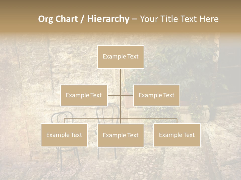 Artistic Work Of My Own In Retro Style - Postcard From Italy. - Alley, Spoleto, Umbria, Italy PowerPoint Template