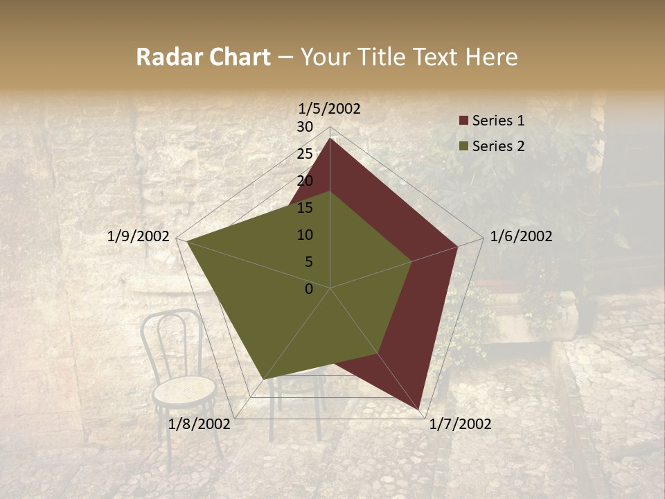 Artistic Work Of My Own In Retro Style - Postcard From Italy. - Alley, Spoleto, Umbria, Italy PowerPoint Template