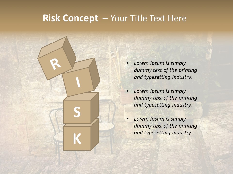 Artistic Work Of My Own In Retro Style - Postcard From Italy. - Alley, Spoleto, Umbria, Italy PowerPoint Template