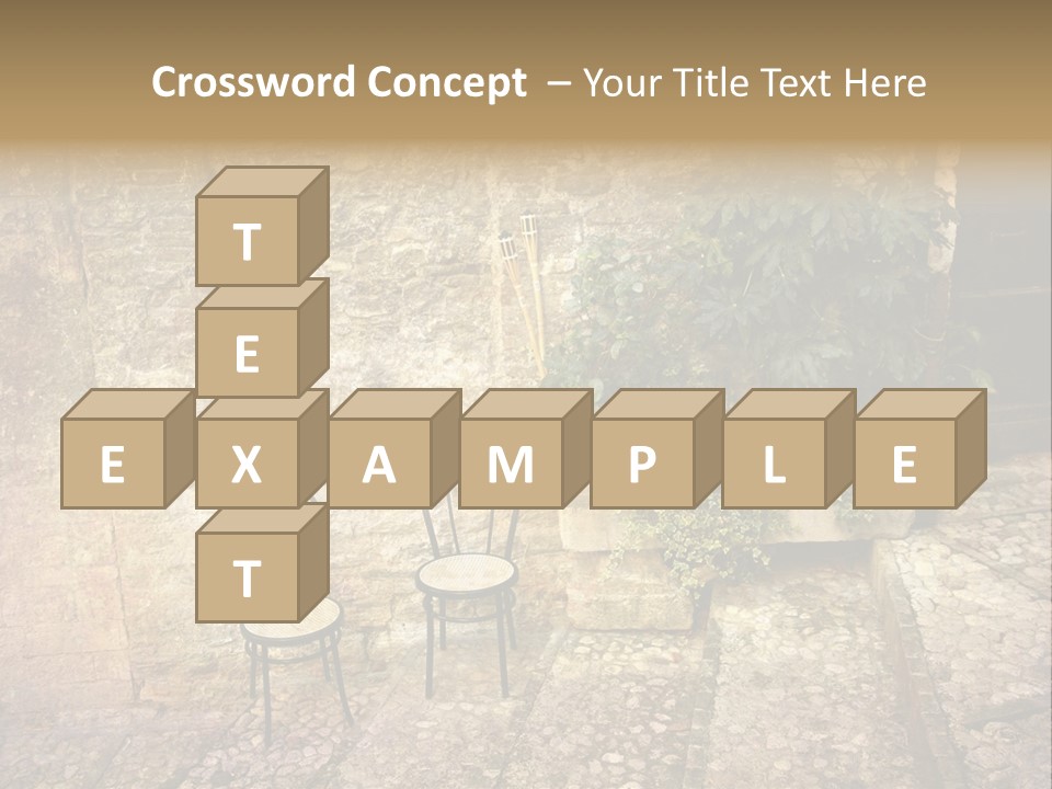 Artistic Work Of My Own In Retro Style - Postcard From Italy. - Alley, Spoleto, Umbria, Italy PowerPoint Template