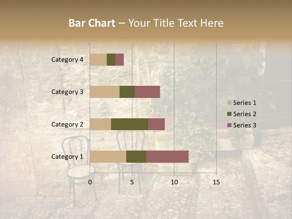 Artistic Work Of My Own In Retro Style - Postcard From Italy. - Alley, Spoleto, Umbria, Italy PowerPoint Template