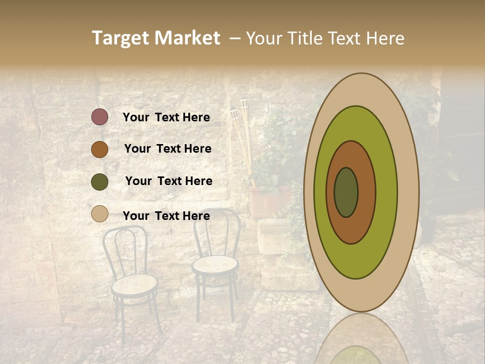 Artistic Work Of My Own In Retro Style - Postcard From Italy. - Alley, Spoleto, Umbria, Italy PowerPoint Template