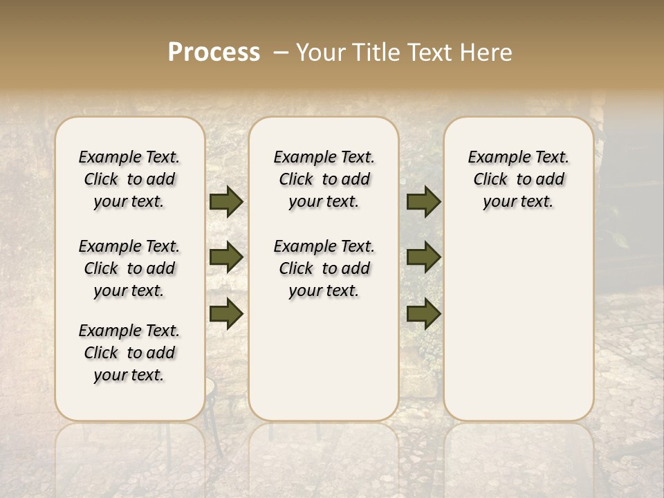 Artistic Work Of My Own In Retro Style - Postcard From Italy. - Alley, Spoleto, Umbria, Italy PowerPoint Template