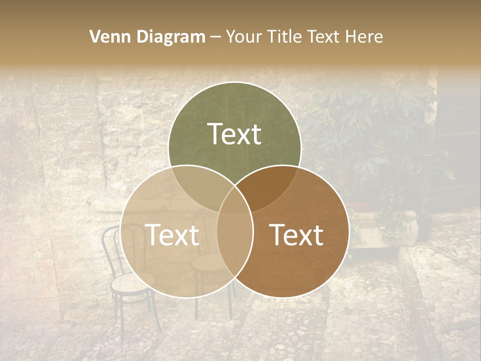 Artistic Work Of My Own In Retro Style - Postcard From Italy. - Alley, Spoleto, Umbria, Italy PowerPoint Template