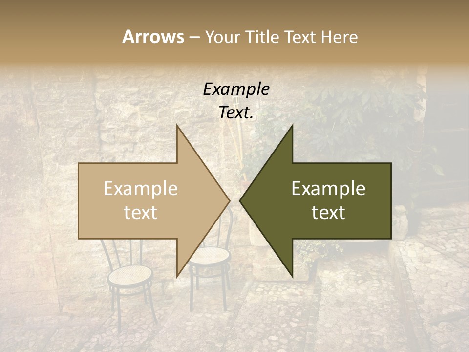 Artistic Work Of My Own In Retro Style - Postcard From Italy. - Alley, Spoleto, Umbria, Italy PowerPoint Template