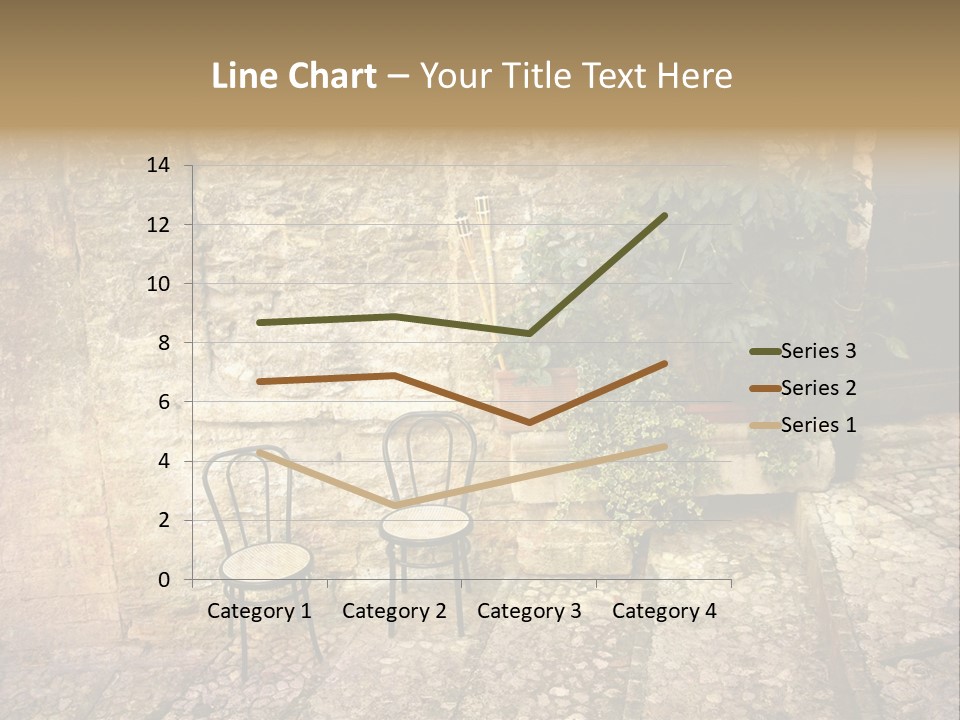 Artistic Work Of My Own In Retro Style - Postcard From Italy. - Alley, Spoleto, Umbria, Italy PowerPoint Template