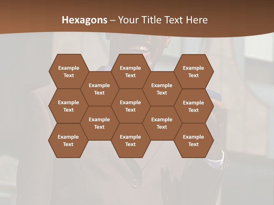 An Confident And Successful African-American Businessman In A Power Suit PowerPoint Template