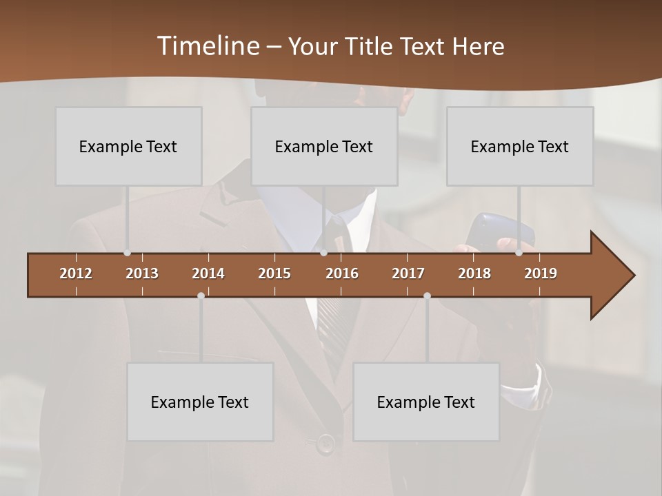 An Confident And Successful African-American Businessman In A Power Suit PowerPoint Template