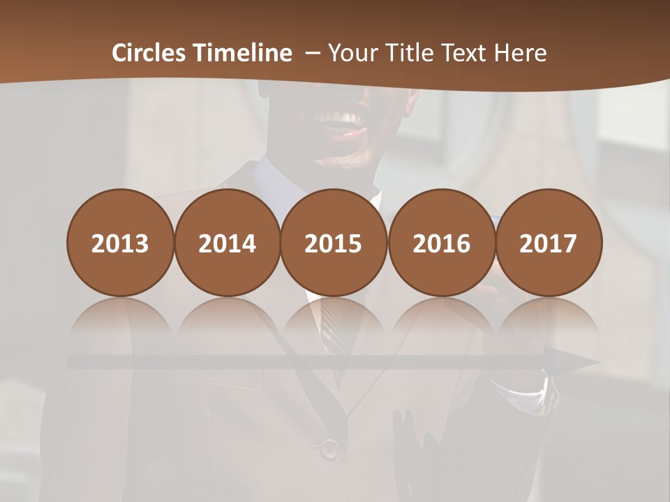 An Confident And Successful African-American Businessman In A Power Suit PowerPoint Template