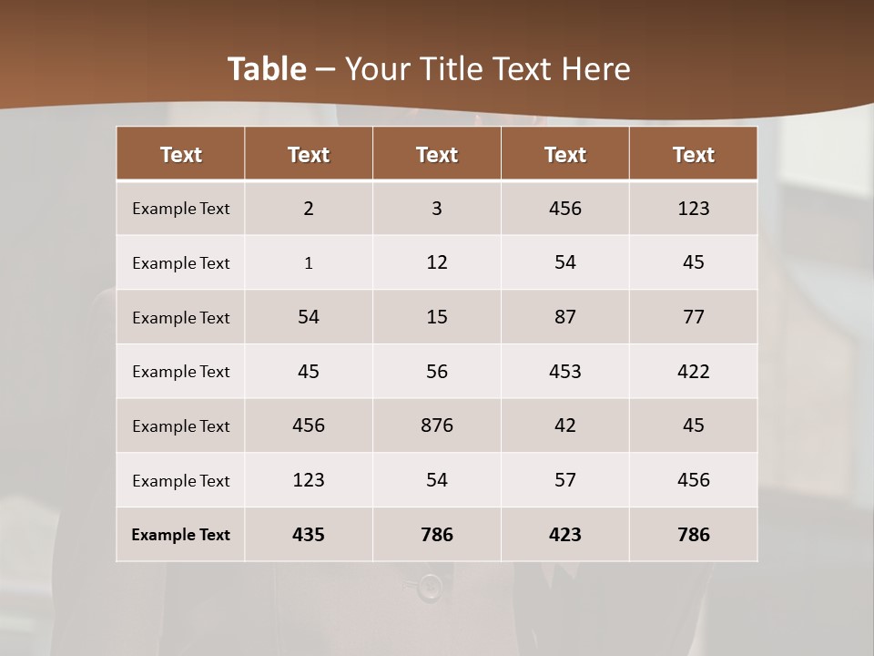 An Confident And Successful African-American Businessman In A Power Suit PowerPoint Template