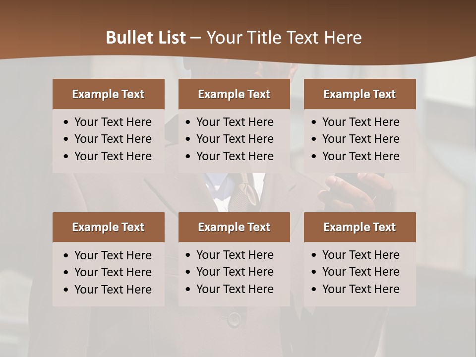 An Confident And Successful African-American Businessman In A Power Suit PowerPoint Template