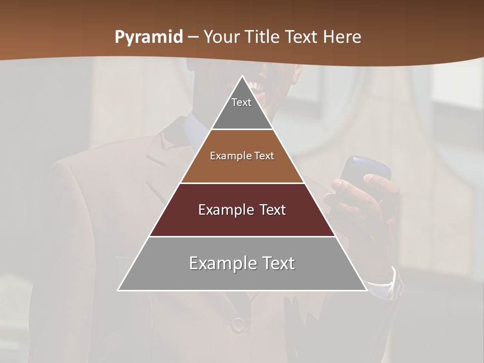 An Confident And Successful African-American Businessman In A Power Suit PowerPoint Template