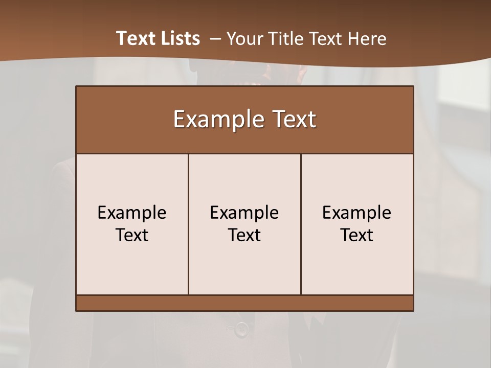 An Confident And Successful African-American Businessman In A Power Suit PowerPoint Template