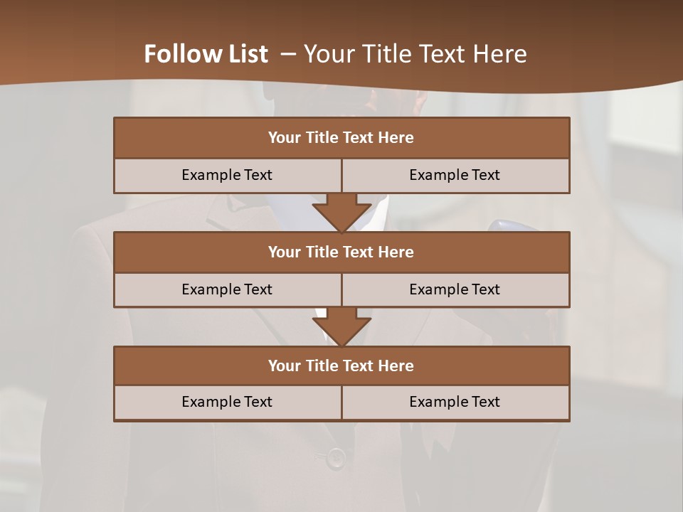 An Confident And Successful African-American Businessman In A Power Suit PowerPoint Template