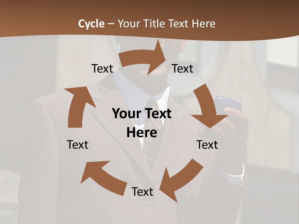 An Confident And Successful African-American Businessman In A Power Suit PowerPoint Template