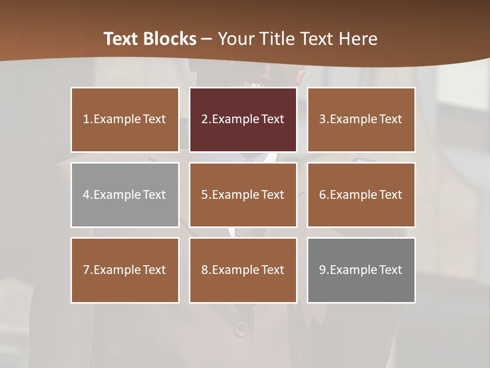 An Confident And Successful African-American Businessman In A Power Suit PowerPoint Template