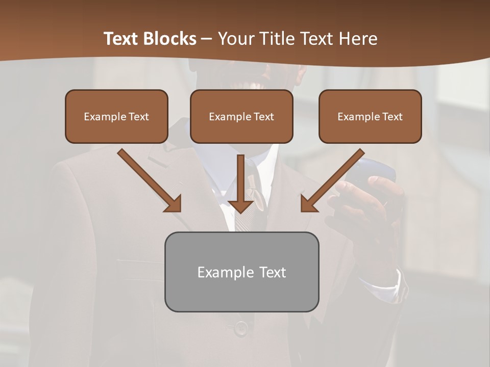 An Confident And Successful African-American Businessman In A Power Suit PowerPoint Template
