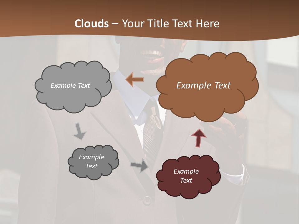 An Confident And Successful African-American Businessman In A Power Suit PowerPoint Template